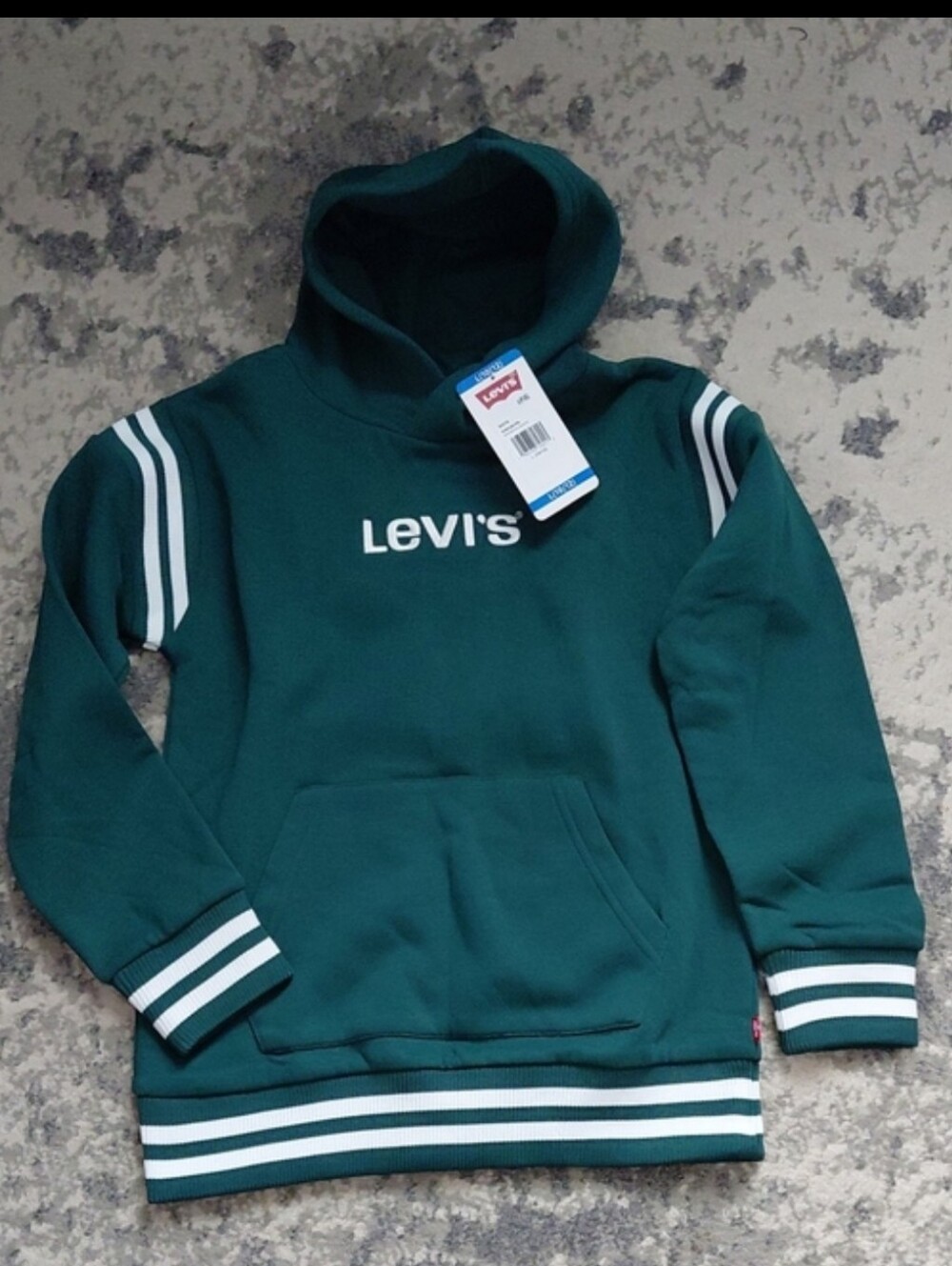 Levi's Kids Green Hooded Sweatshirt Jacket